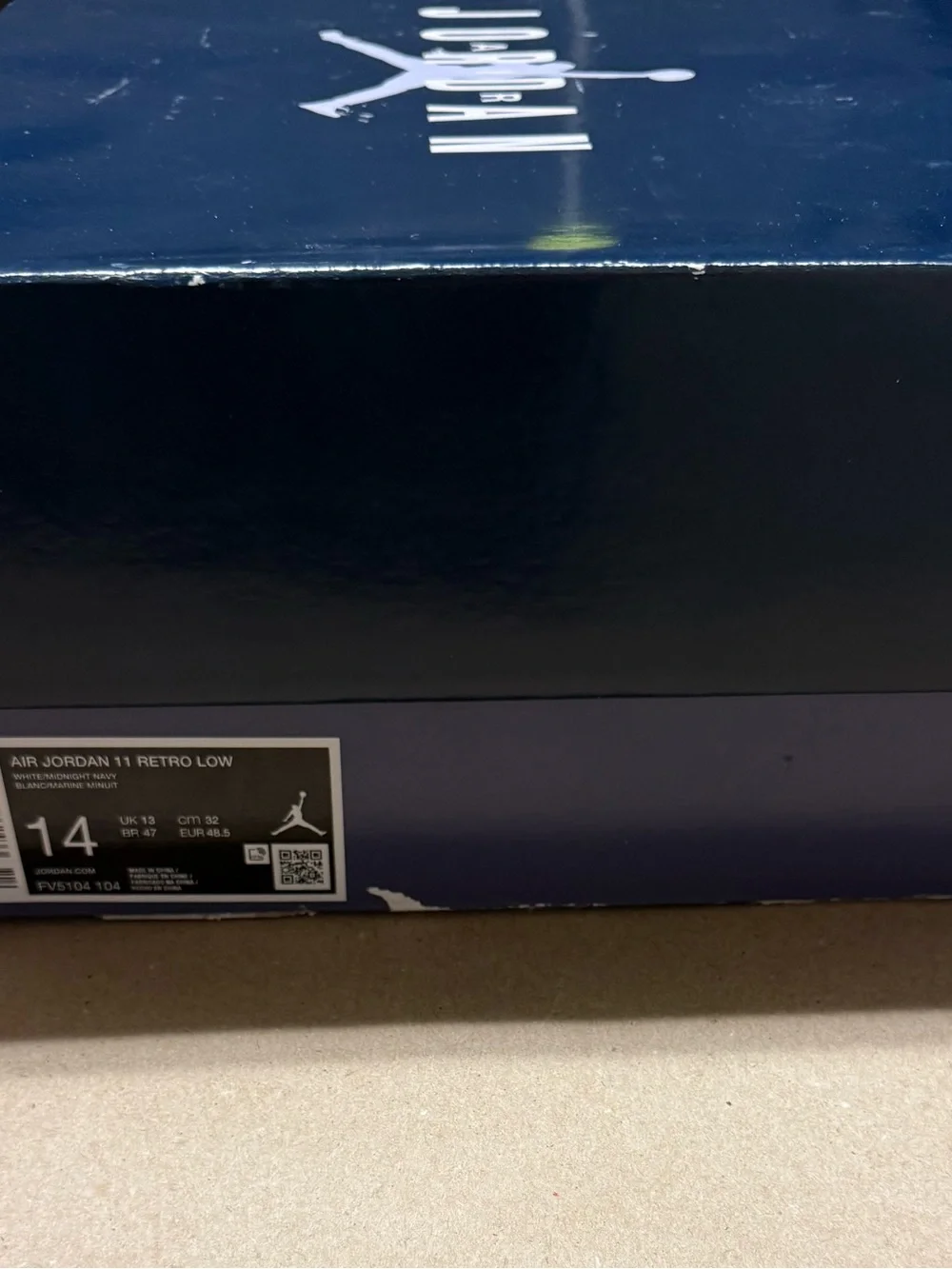 Nike Air Jordan 11 XI Retro Low Diffused Blue Mens size 14 Basketball Shoes Rare